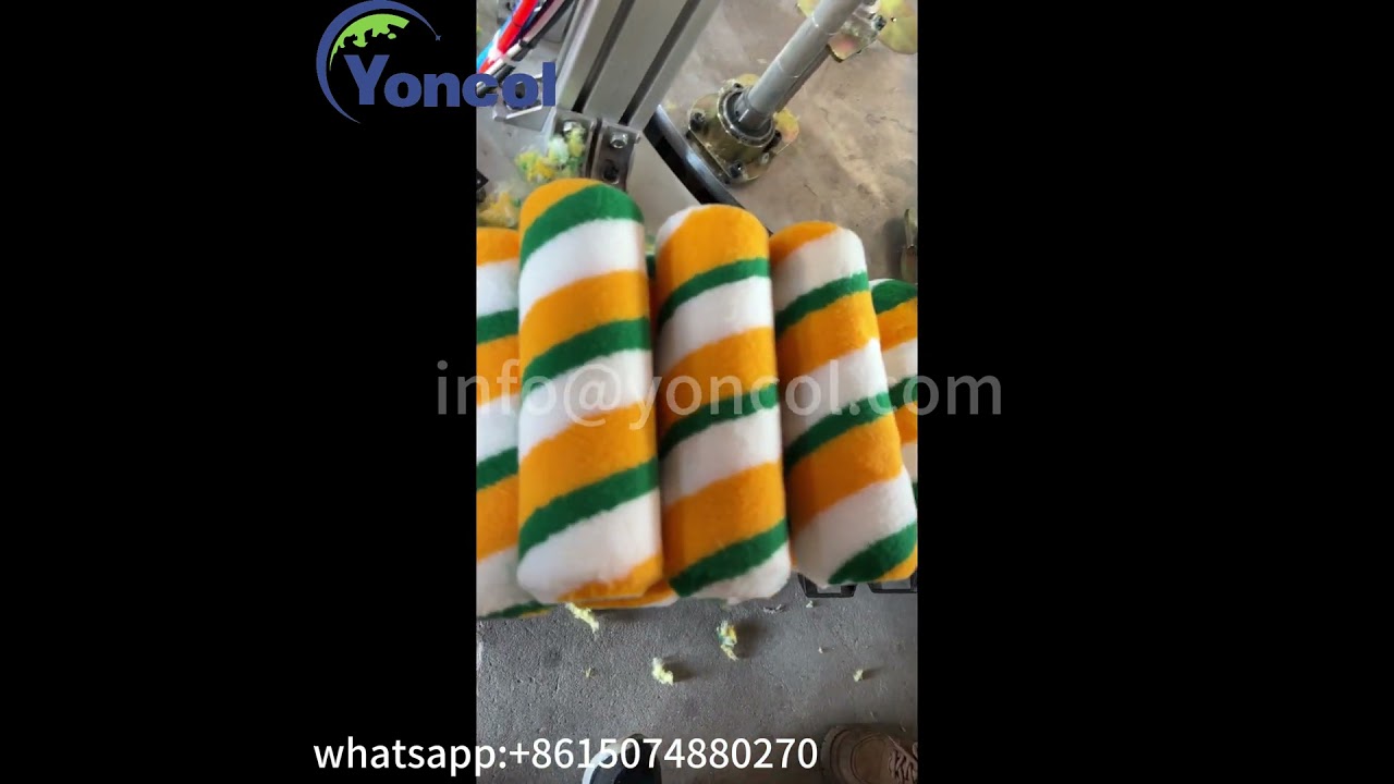 Paint Roller Combing and Beveling Machine Testing