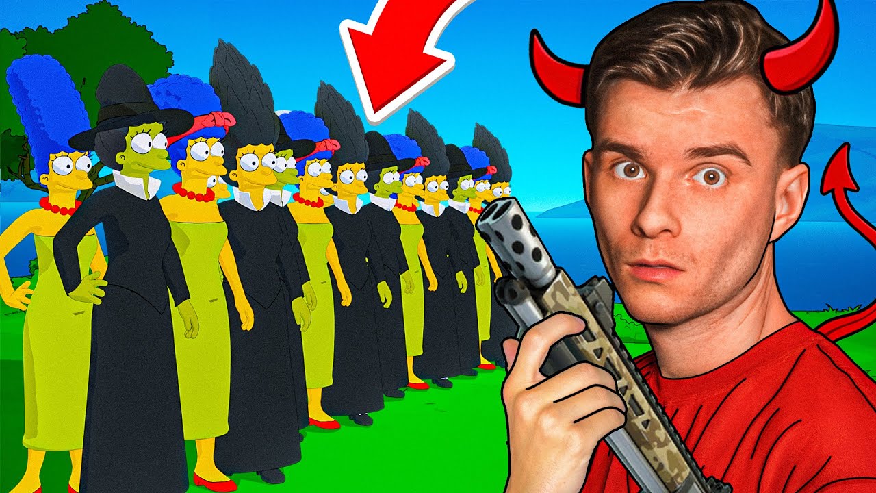 EVIL ALVI *GEGEN* 100 MARGES IN FORTNITE SIMPSONS..
