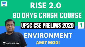 L1: Introduction to Ecology & Environment | Prelims 2020 Crash Course | Amit Modi