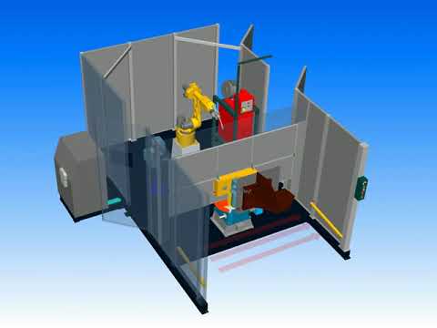 Комплекс РК756 для роботизованого зварювання вузлів високовольтних електричних опор, видео 1