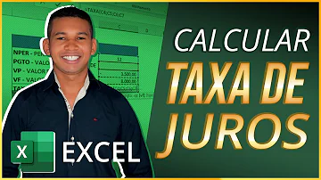 Como calcular a taxa de juros no Excel?