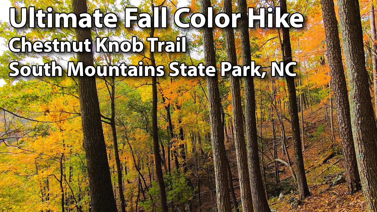 Ultimate Fall Color Hike - Chestnut Knob Trail - South Mountains State Park - North Carolina