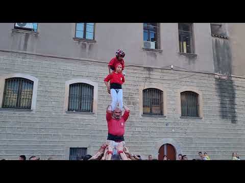 Castellers de Barcelona: pilar de 4 - Festa Major del Raval (15 de juliol de 2023)