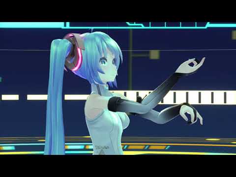 超絶ど素人がMMDやってみた！！【3日目】【Tda式初音ミク・アペンドVer1.00】【asterisk* east『無色の色』MV Full ver.】【St.05 サイバー空間(アニメ風)】