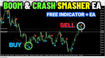 Boom And Crash Smasher Free Indicator + EA Source Code In MQL5 For MT5 -PART 227 #forextrading #mql5