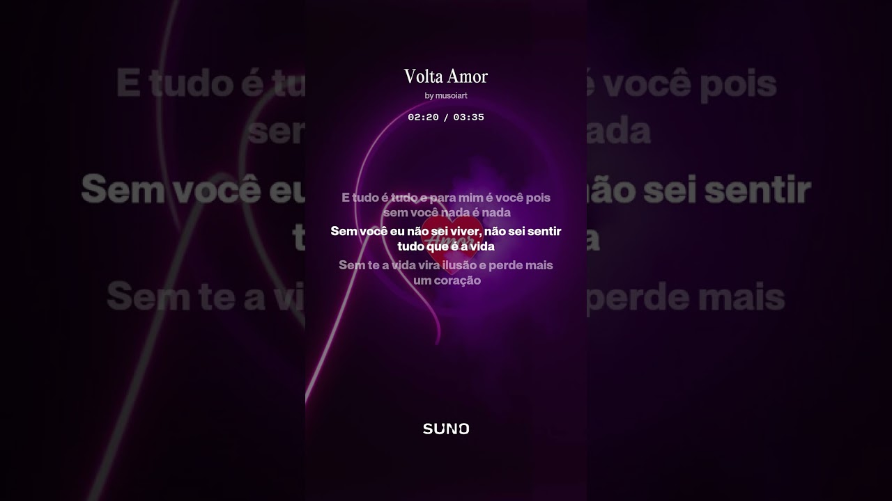 Volta Amor #musica #music #MUSITOM