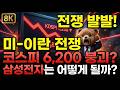 미국,이란 전쟁 발발, 코스피 6,200 붕괴? 삼성전자는 어떻게 되나?