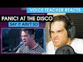 Panic! At The Disco - "Say It Ain't So" (Weezer Cover) | Voice Teacher Reacts