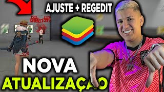 Depois da atualização 😈 Sensibilidade perfeita pra dar CAPA   Ajustes secreto REGEDIT? *BLUESTACKS 5