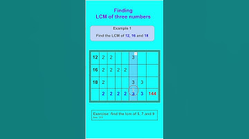 Find LCM of three numbers