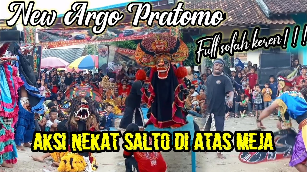 AKSI NEKAT !! PEMBARONG SENIOR SOLAH SALTO DI ATAS MEJA || New Argo Pratomo terbaru