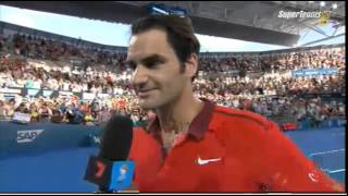 Federer Interview after Winning Match No  999