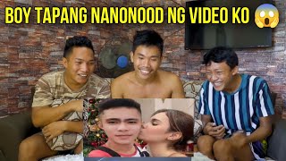 WOW! BOY TAPANG NANONOOD NG VIDEO KO 😱 SUBRANG TAWA NILA😂
