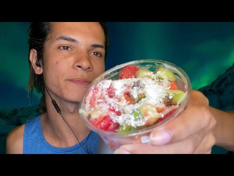 ASMR roleplay comendo frutas congeladas