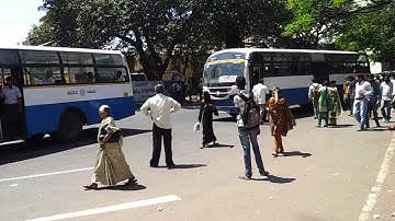 Buses skipping BMTC bus bay 22 Feb 2013 at 12:22.avi