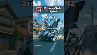 A brief history of automotive evolution: Honda Civic Type-R (1997-2025)#hondacivic #honda #TypeR