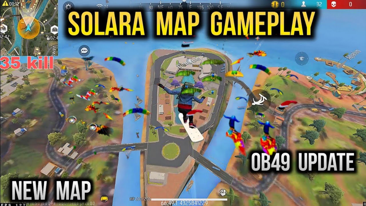 New Solara Map Gameplay | Free Fire New Map Solara | OB49 Update