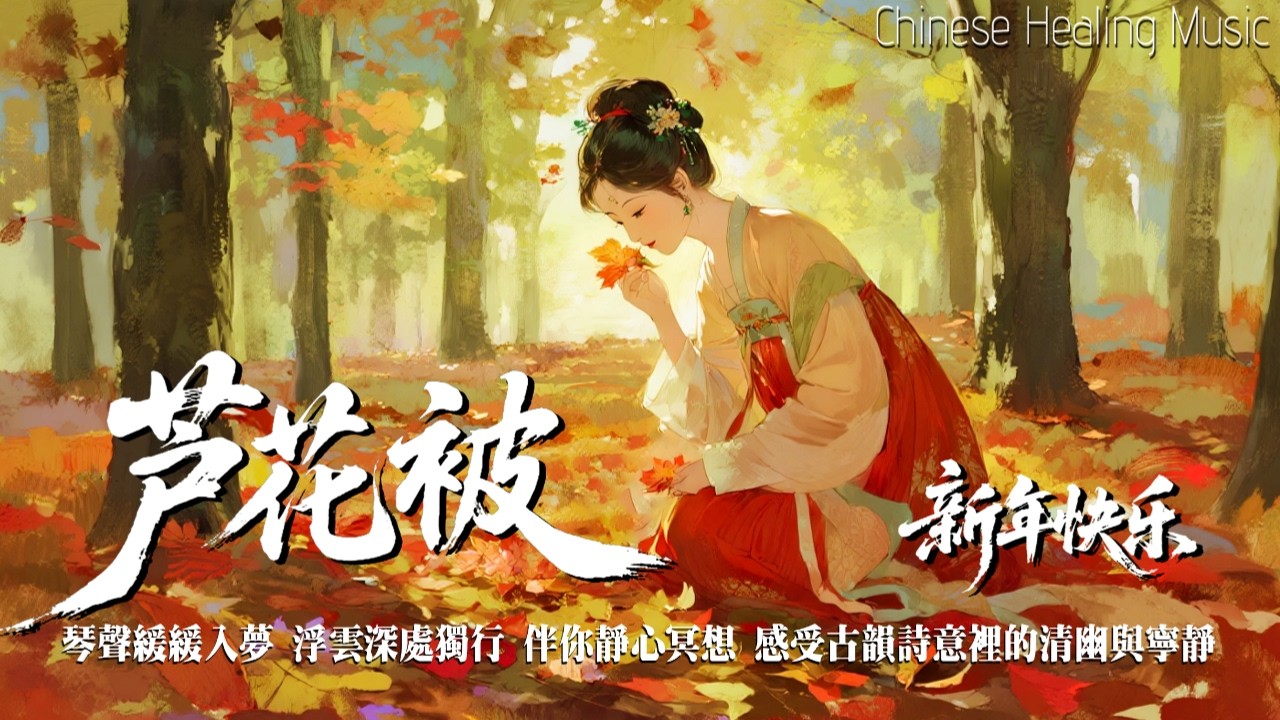 紅楓靜境｜古箏慢調鋪開溫柔時光｜Healing Guzheng Melody 