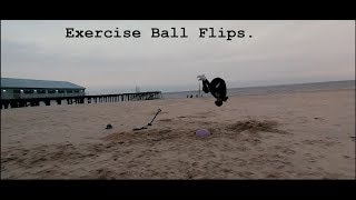 Exercise Ball Flips #1 ~ With George Browne
