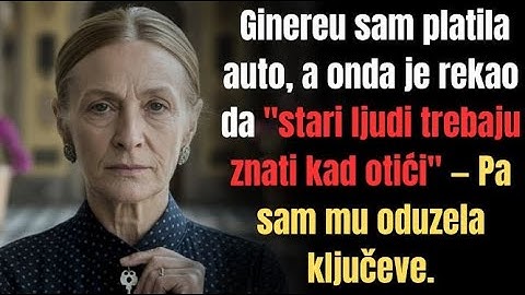 Ginereu sam platila auto, a onda je rekao da "stari ljudi trebaju znati kad otići" — pa sam mu od...