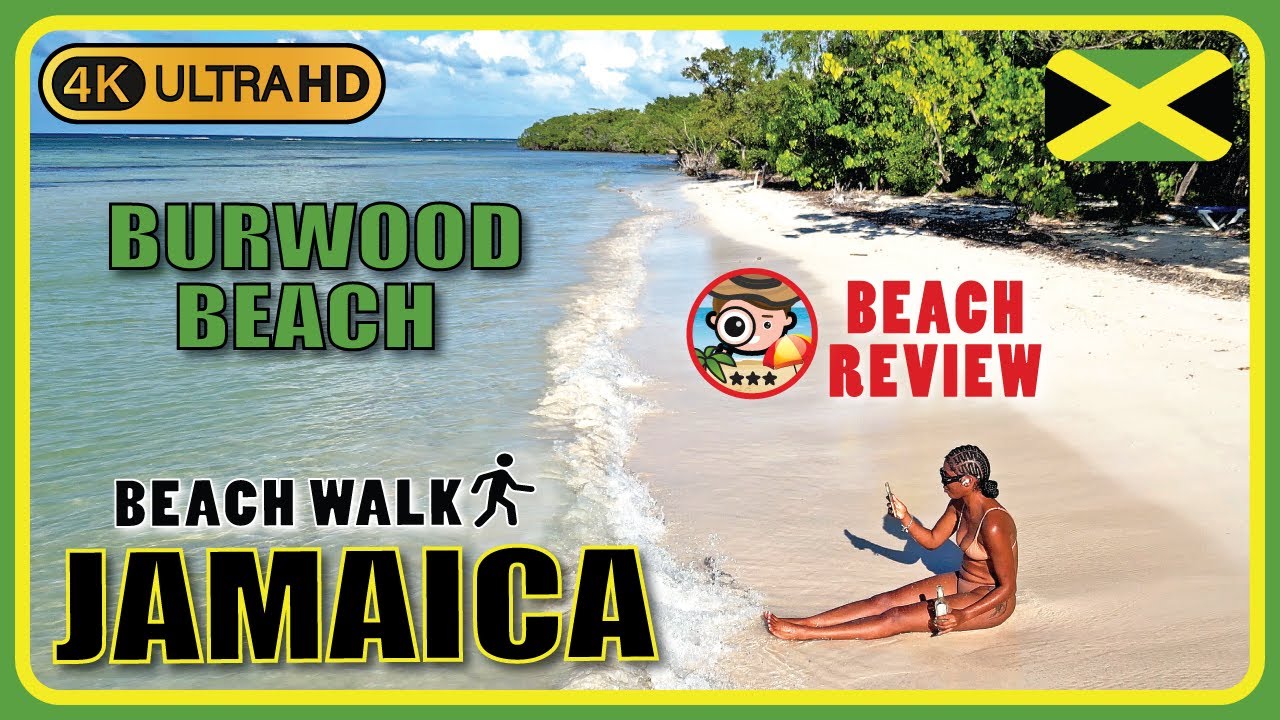 Burwood Beach Trelawny Falmouth Jamaica (Quiet retreat) 🇯🇲 4k Walking