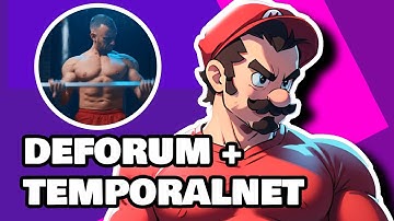 Deforum + Controlnet IMG2IMG (TemporalNet)