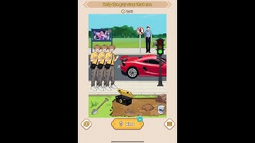 [BRAIN PUZZLE GAME] Tricky Quest Level 141- Help the guy stop that car