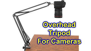 Overhead Tripod for Cameras Desk Mount Stand with Flexible Boom Arm Unbox Review