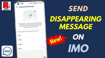 How to Send Disappearing Messages on Imo (New Update)