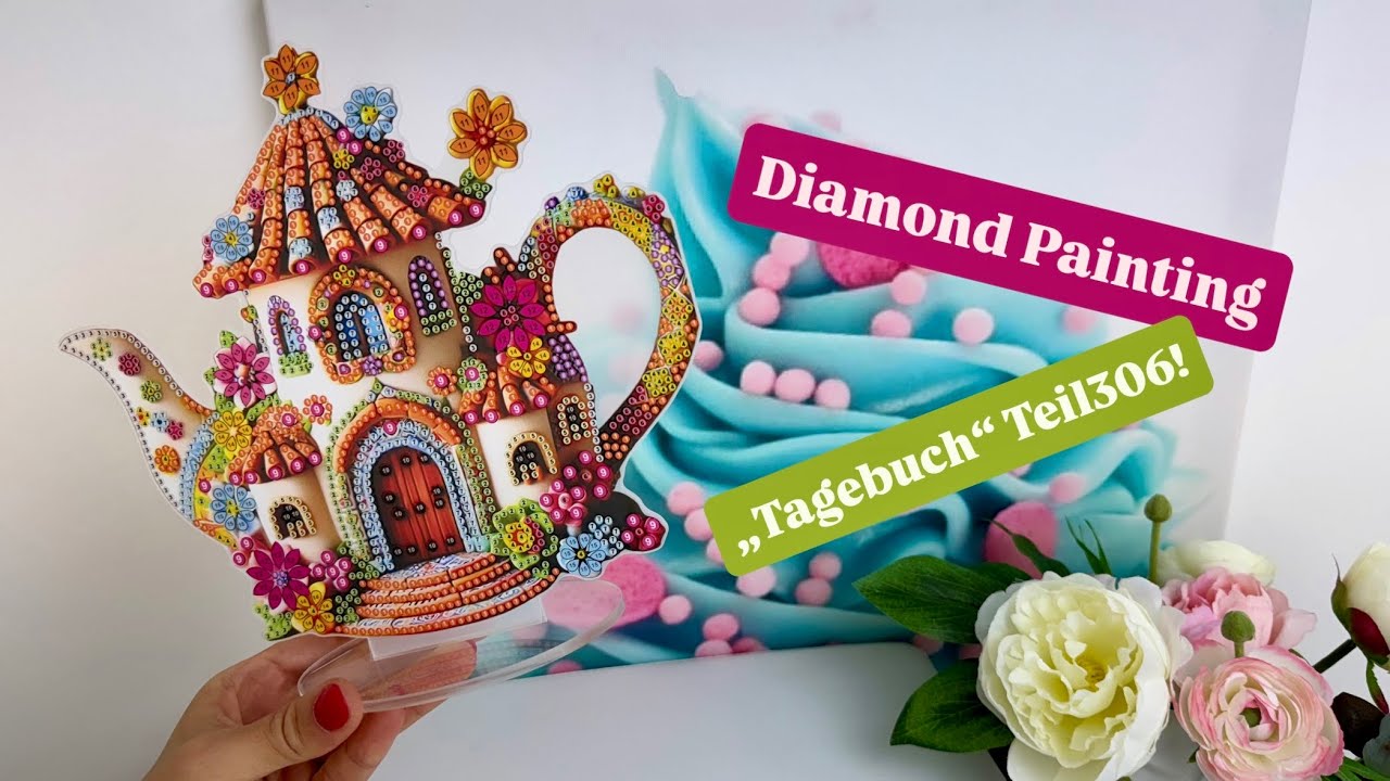 Diamond Painting „Tagebuch“ Teil306! 🙃💚 Gott, wie süß ist dieses Bild!! 🤩💚