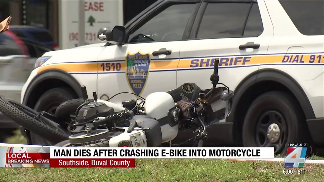 Man dies after crashing e-bike into motorcycle near Jacksonville’s ...