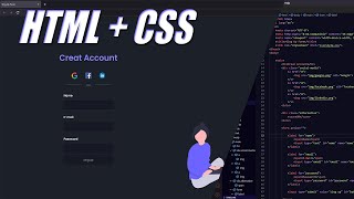 ASMR progamming - making a registration page HTML, CSS - No talking
