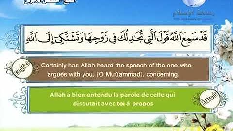 الشيخ مصطفى اللاهوني سورة المجادلة