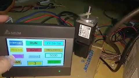 Điều khiển động cơ AC Servo với HMI và PLC Delta!