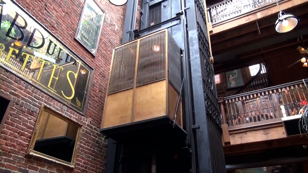 Very Unique Vintage Custom Otis Hydraulic Elevator at the Tobacco Company in Richmond