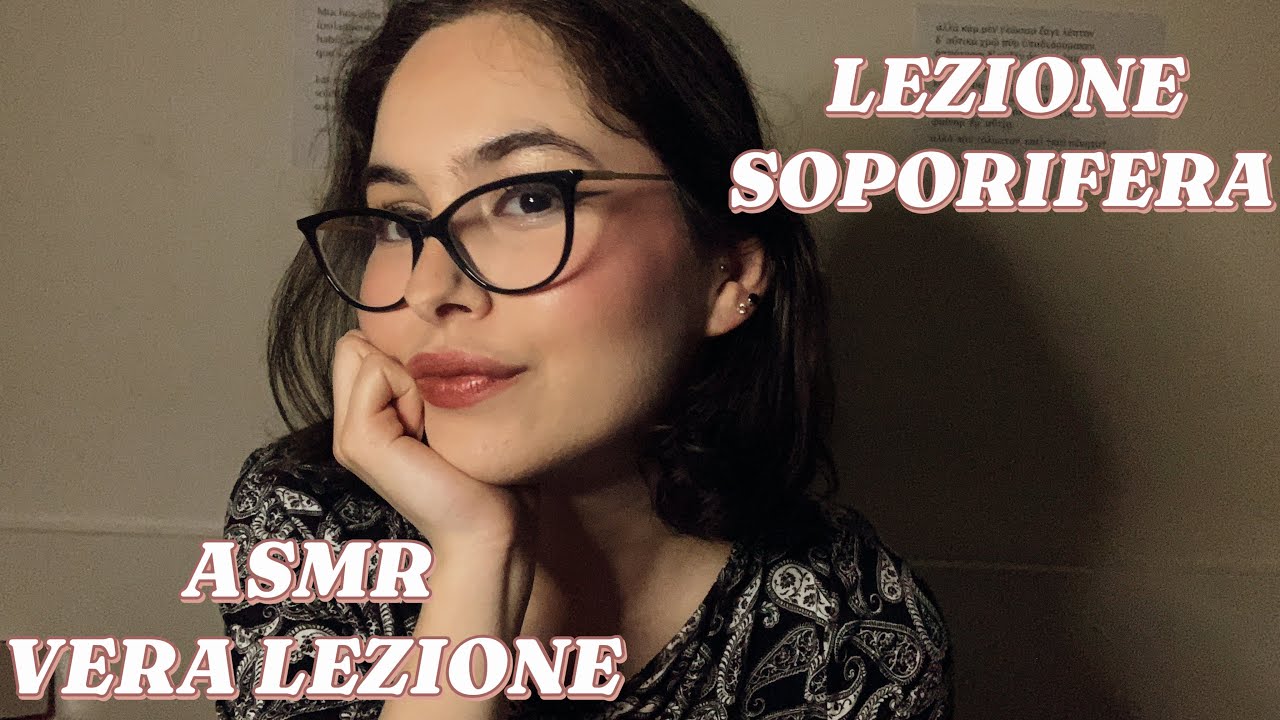 ASMR NOIOSA PROF DI  LATINO TI FA ADDORMENTARE A LEZIONE (vera lezione su Cicerone)