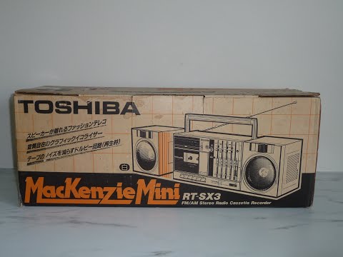 TOSHIBA RT-SX3 Mackenzie Mini Stereo Boombox - YouTube