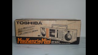 TOSHIBA RT-SX3 Mackenzie Mini Stereo Boombox - YouTube