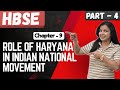 Role of Haryana in Indian National Movement | Class 9 HBSE | History | Part 4 | Chaptr 9