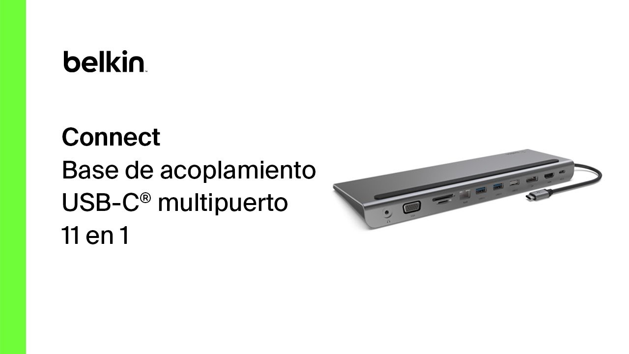 Base de acoplamiento USB-C multipuerto 11 en 1: crea la estación de trabajo definitiva