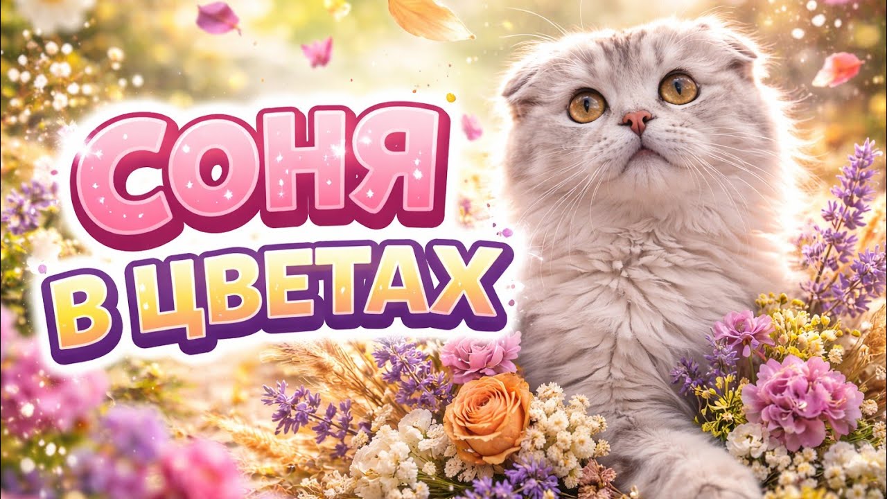 Соня в цветах 😊