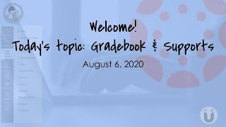Canvas Training - Gradebook and Supports