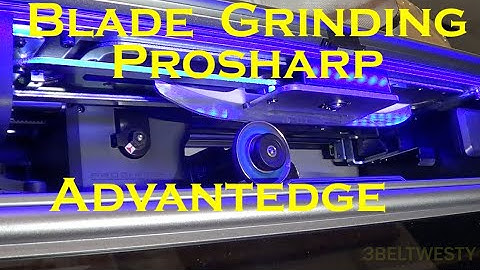 Bauer Prosharp Advantedge wheel grinding a blade skate sharpening