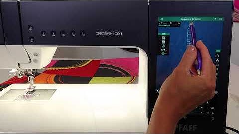 PFAFF creative icon 64 Programming an Alphabet