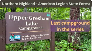 Upper Gresham Lake Campground in NHAL State Forest
