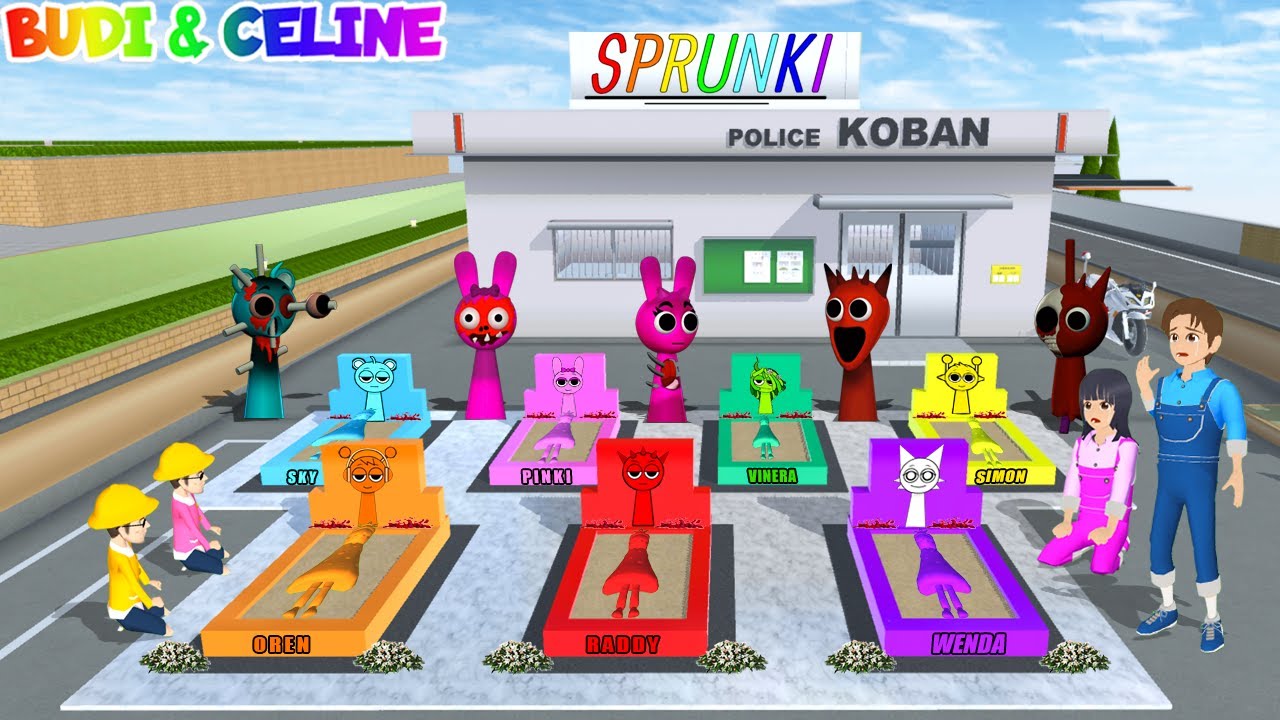 Yuta Mio Sedih Incredibox Sprunki Meninggal Masuk Peti Dikubur Di Depan Kantor Polisi😭Sakura School