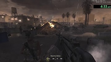 CoD4:MW - The Bog Mission Speedrun - [4:53:067] Old World Record