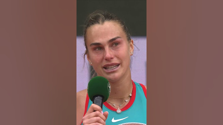 An emotional Aryna Sabalenka can't hold back the tears after French Open final heartbreak 😔