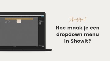Hoe maak je een dropdown menu in Showit? | Studio Above Showit webdesign