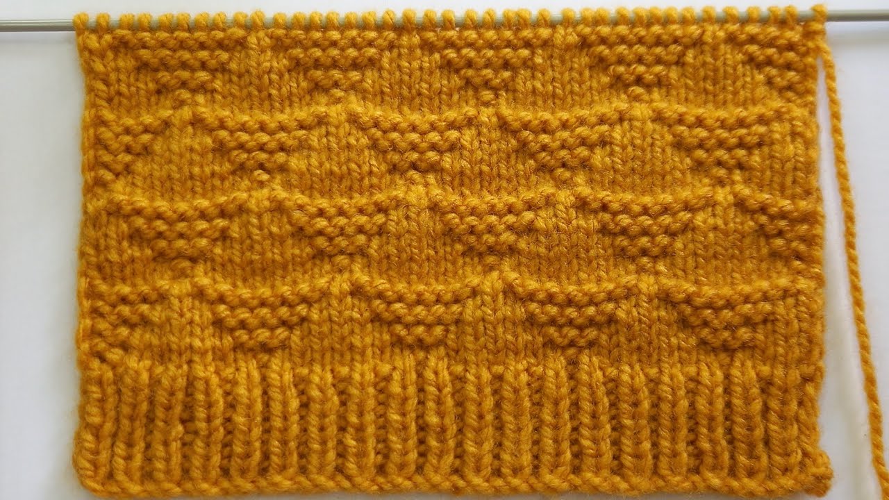 HERMOSO PUNTO TEJIDO A DOS AGUJAS | TEJIDOS ROSSY 💗